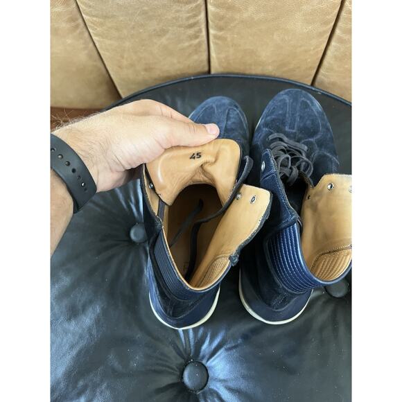 Lavati Navy-mid Italian Leather Sneackers US 11